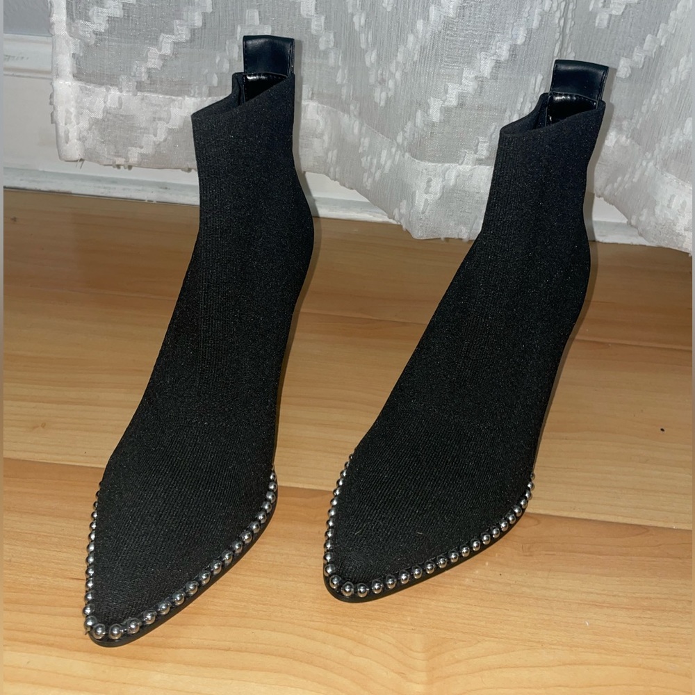 BCBgeneration Beya Studded Point-Toe Booties